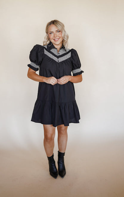 Peplum Black Dress