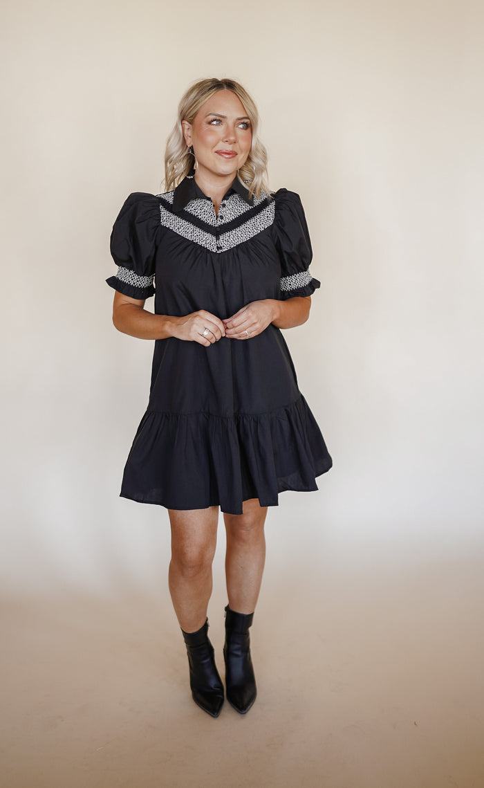 Peplum Black Dress