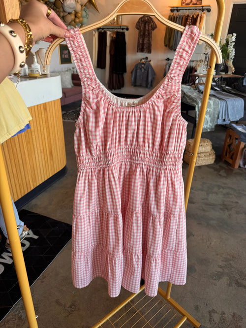 Pink Gingham Dress
