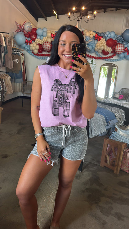 Pink Saddle Tank