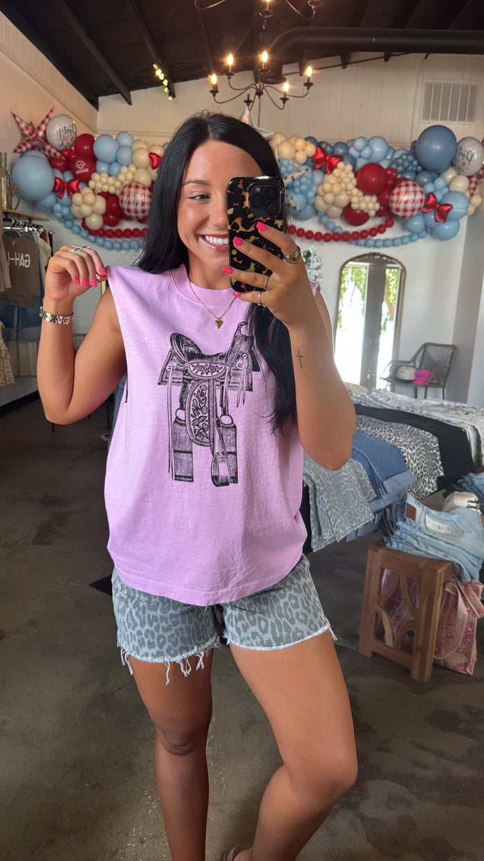 Pink Saddle Tank