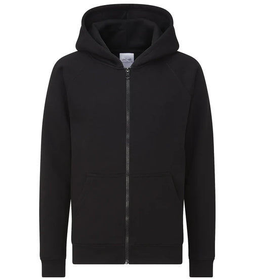 Plain Zipper Hooded Jacket