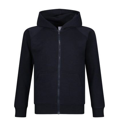 Plain Zipper Hooded Jacket