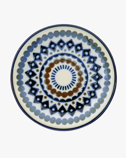 Plate, Bisque, Kukka Lokki, Geometric