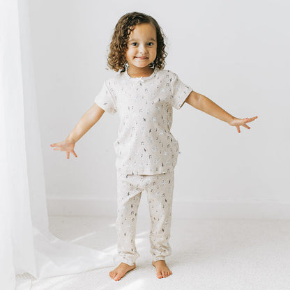 Pointelle Top + Leggings - Singing Bird