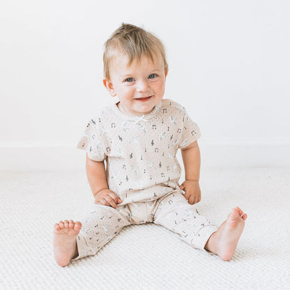Pointelle Top + Leggings - Singing Bird