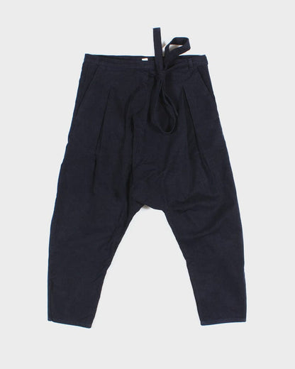 Navy Momohiki pants by Prospective Flow at Kiriko Made
