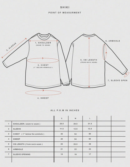 Prospective Flow Shirt, Shiki, Maroon