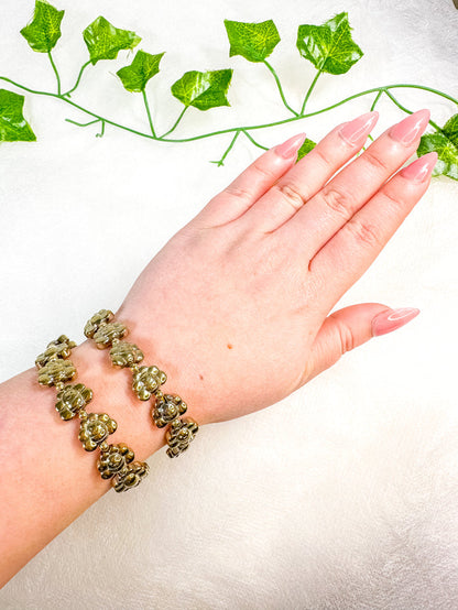 Pyrite Bee Bracelet