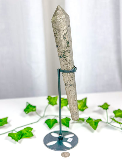 Pyrite Wand on Stand (82A)