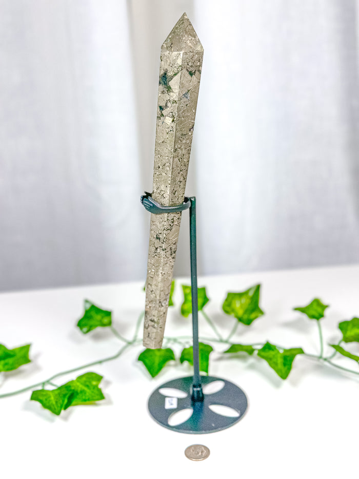 Pyrite Wand on Stand (82A)