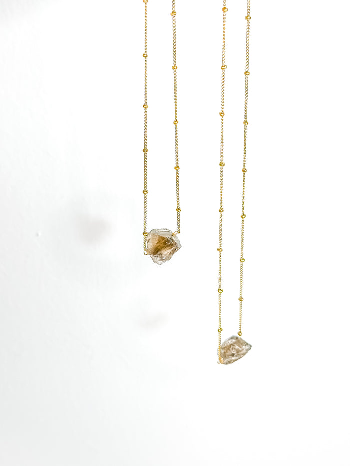 Raw Smoky Quartz Necklace