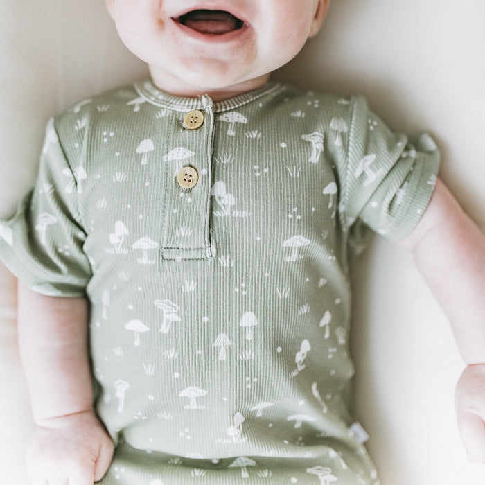 Ribbed Bodysuit - Mosswood
