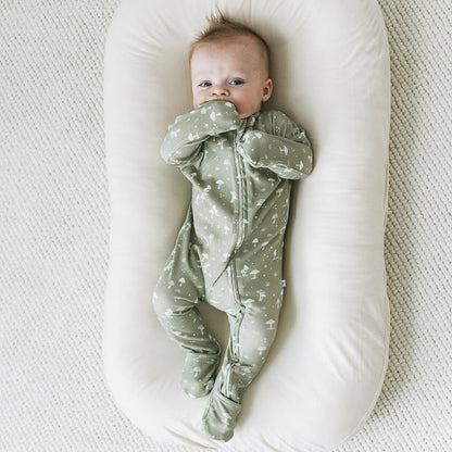 Ribbed Growsuit - Mosswood