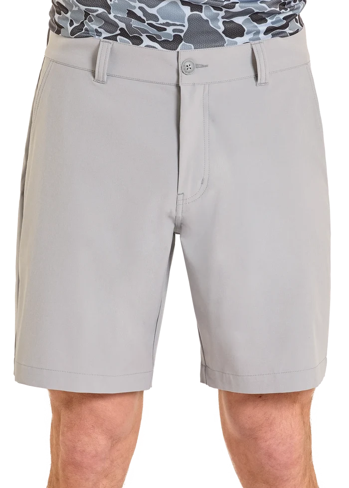 Rock & Roll Denim Men's 8" Chino Shorts in Light Grey
