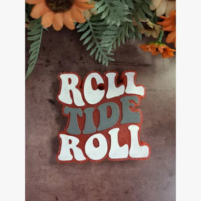 Roll Tide Roll Silicone Mold
