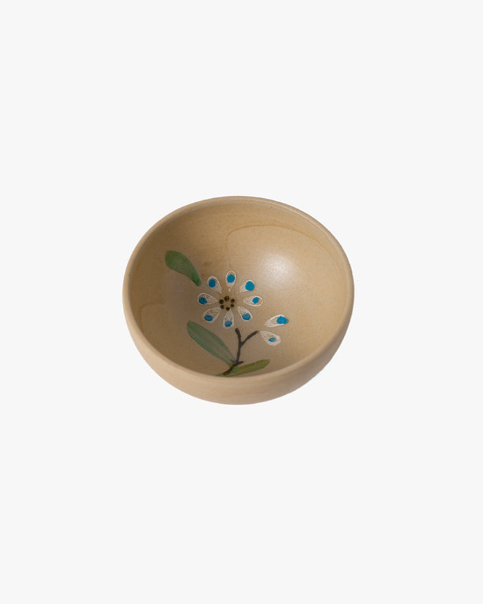 Sake Set, Ichiyama, Hand-painted Blue and Pink Kobana