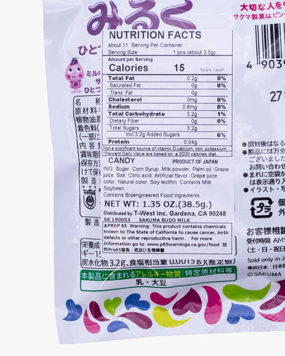 Sakuma, Budou Milk Candy