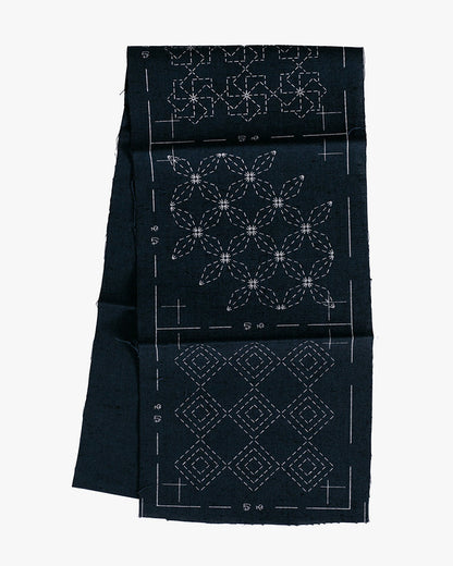 Sashiko Coaster Kit, Kofu Tsumugi, Navy