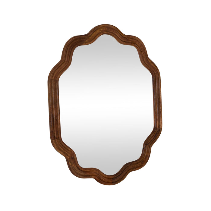 Sati Scalloped Wooden Mirror
