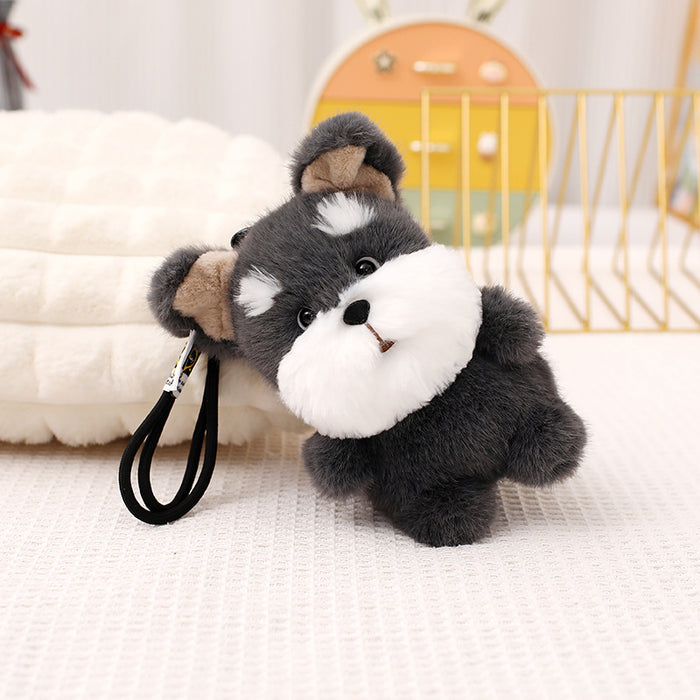 Schnauzer Plush Pendant