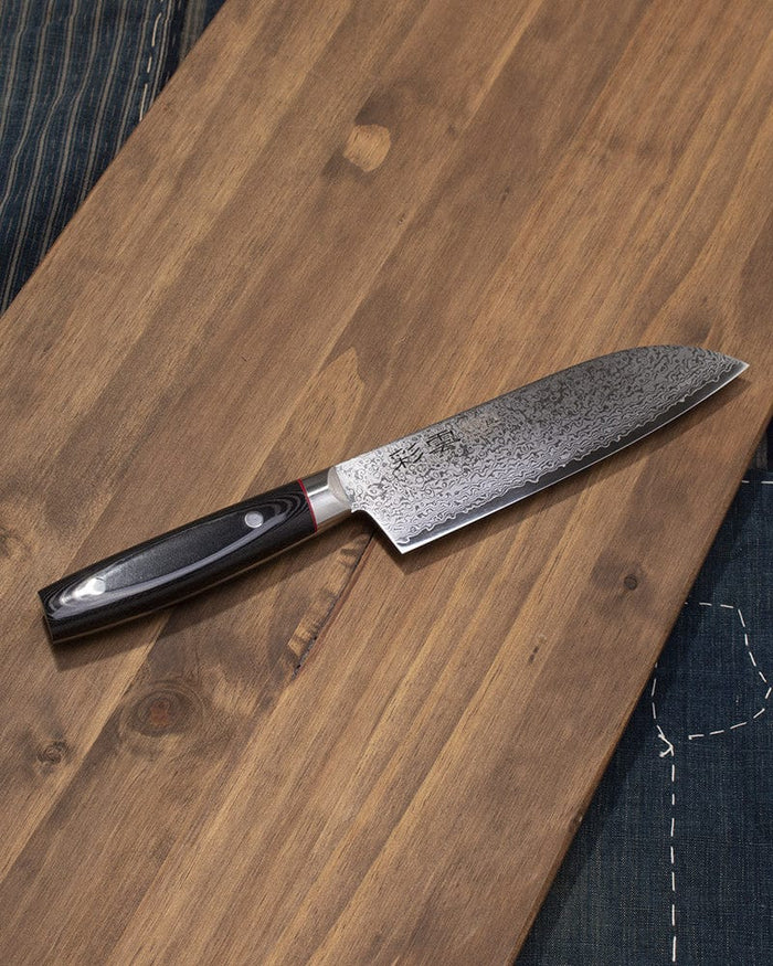 Seki Kanetsugu, Saiun, Santoku Knife, Black and Red, 170mm