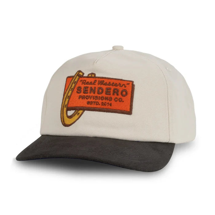 Sendero Provisions Co. Real Western Snapback Hat in Cream