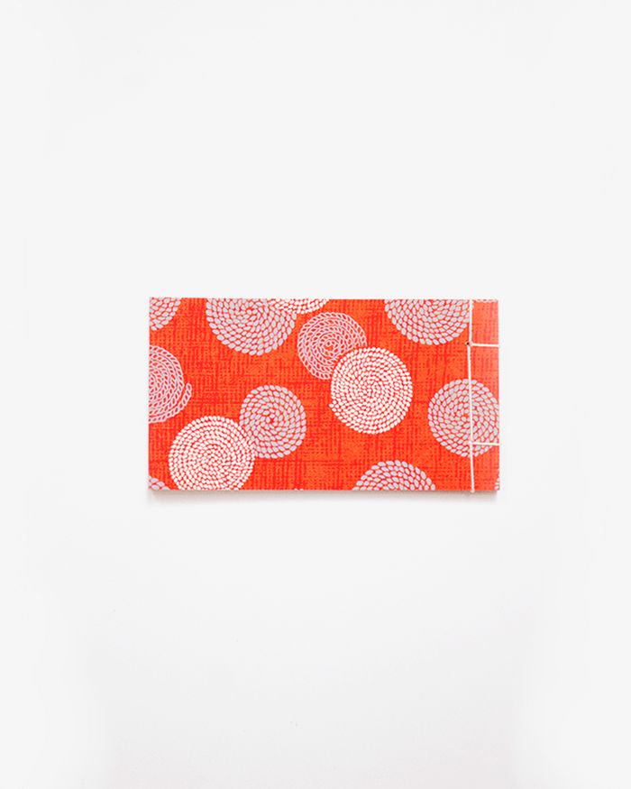 Shogado Memo Pad, Classic Series #9, Red with Grey and Cream Nawa