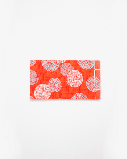 Shogado Memo Pad, Classic Series #9, Red with Grey and Cream Nawa