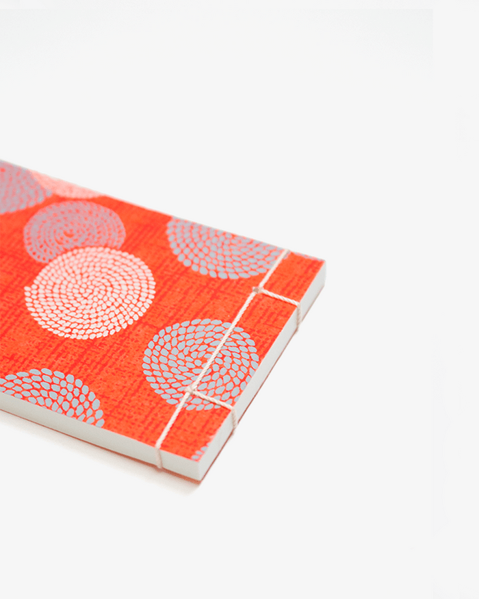 Shogado Memo Pad, Classic Series #9, Red with Grey and Cream Nawa