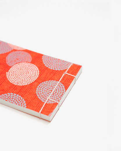 Shogado Memo Pad, Classic Series #9, Red with Grey and Cream Nawa