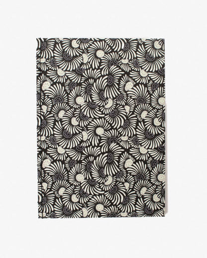 Shogado Watoji Notebook, Ginger Series, Flower Black (L)