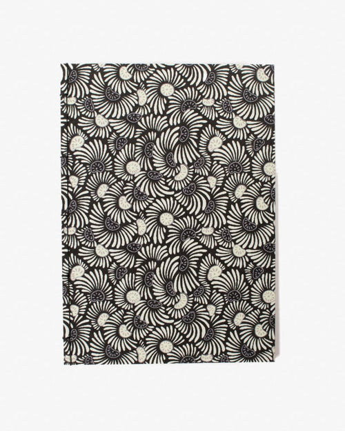 Shogado Watoji Notebook, Ginger Series, Flower Black (L)