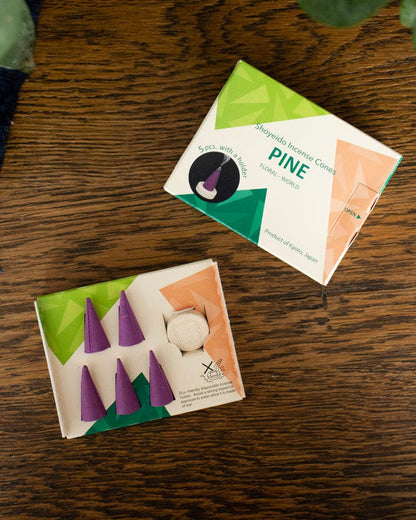 Shoyeido Natural Incense, Cone, Pine - Small