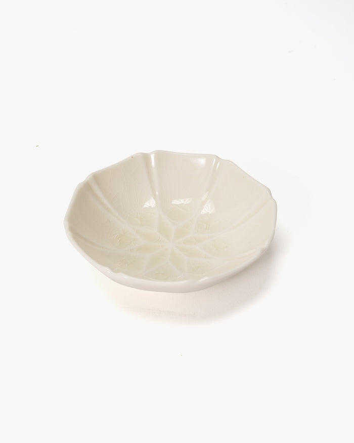 Small Dish, Bisque, White