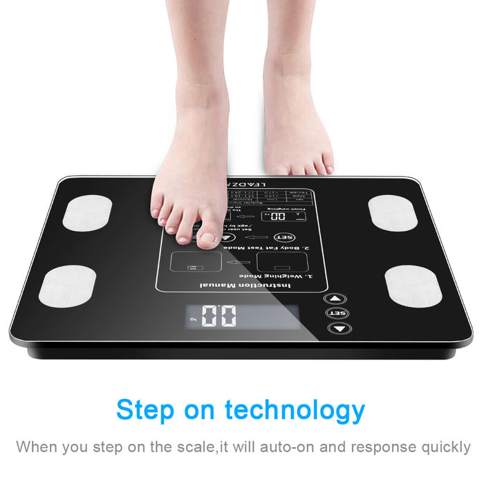 Smart Digital Bathroom Scale – LCD BMI Weight Tracker