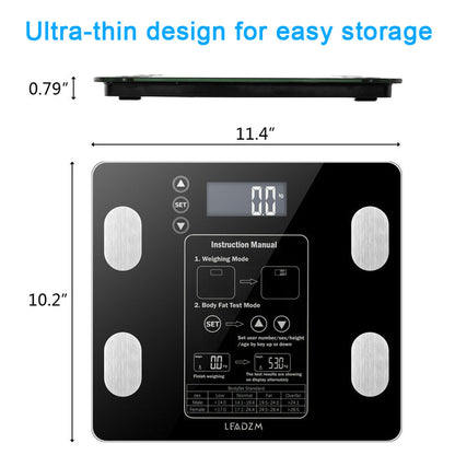 Smart Digital Bathroom Scale – LCD BMI Weight Tracker