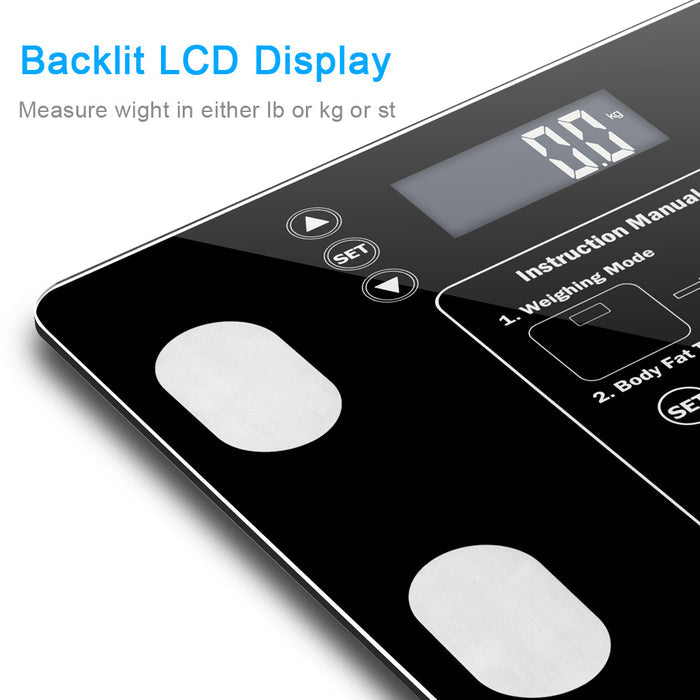 Smart Digital Bathroom Scale – LCD BMI Weight Tracker
