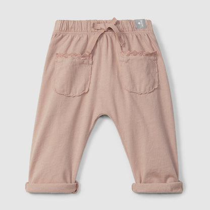 Snug - Organic Pants - Blush-Bottoms-3-6M (3M)-Posh Baby