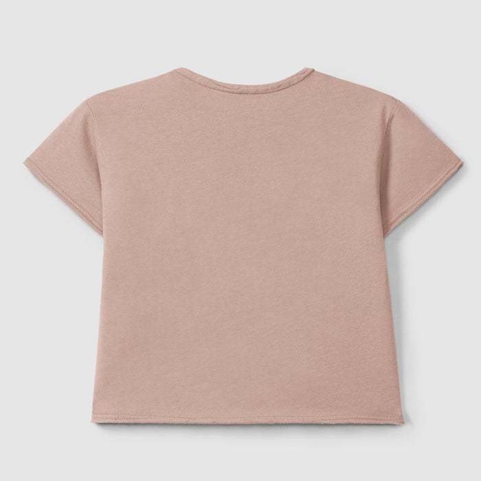 Snug - Organic Short Sleeve Tee - Blush Cherry-Short Sleeves-3-6M (3M)-Posh Baby