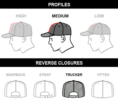 SPACE FORCE - mid trucker hat