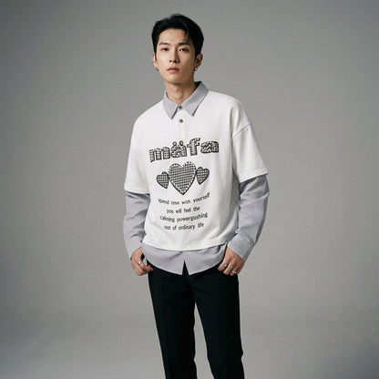 Sweat à capuche rétro sportif noir et blanc - Koreanxwear - Taille M