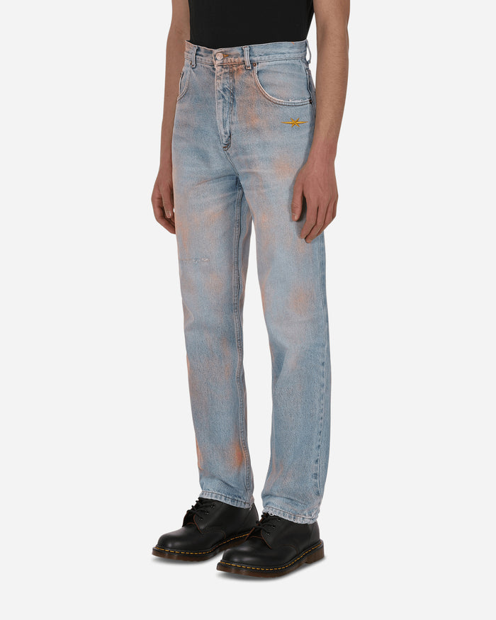 Phipps Spray Painted Jeans Blue Orange   Pants Denim GLP00046 BLUEORANGE