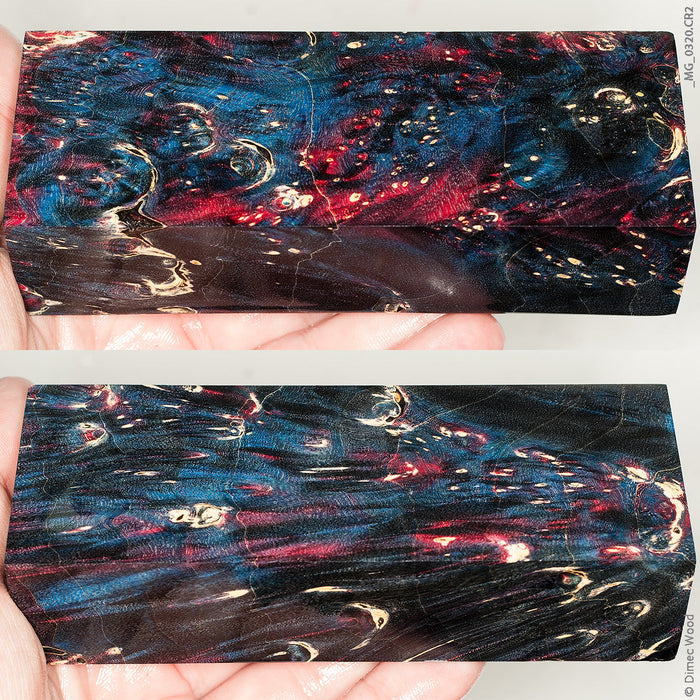 Stabilized wood box elder burl block