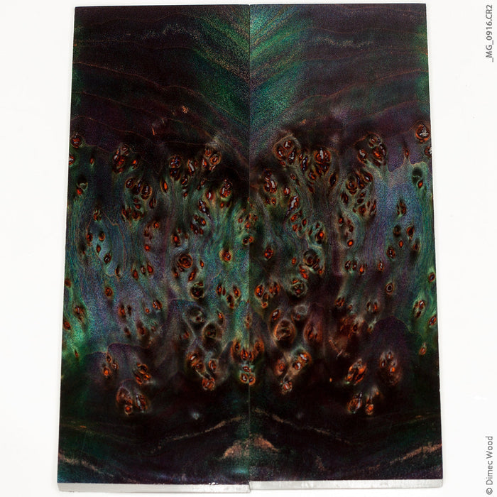 Stabilized wood willow burl panels