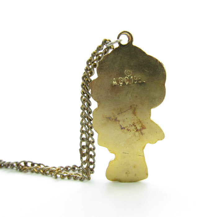 Strawberry Shortcake pendant necklace on chain