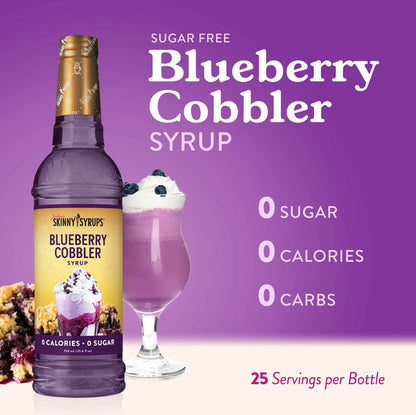 Sugar Free Blueberry Cobbler Syrup - Premium drink mix from Jordan's Skinny Mixes - Just $9.59! Shop now at Pat's Monograms