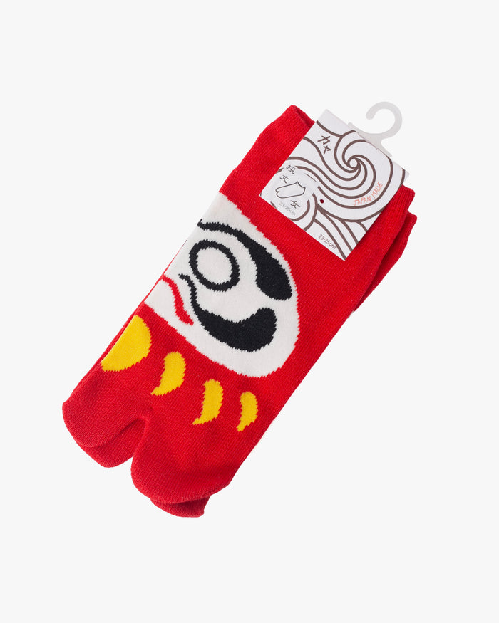 Tabi Socks, Ankle, Red Daruma