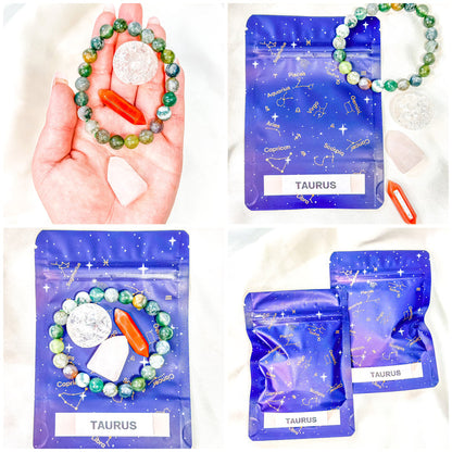 Taurus - Zodiac Crystal Set