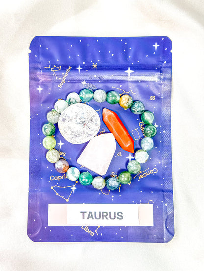 Taurus - Zodiac Crystal Set